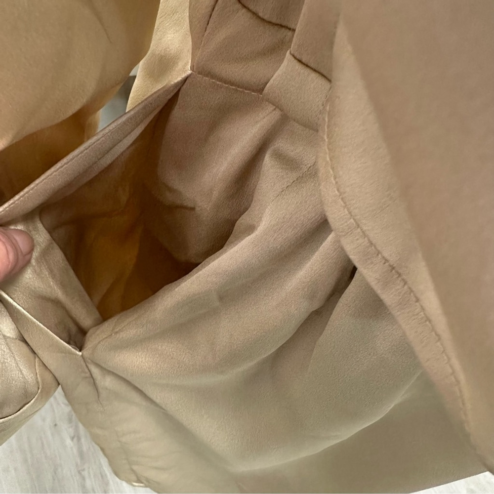 Banana Republic Gold 3/4 Sleeve Shirt Dress - Picture 10 of 14